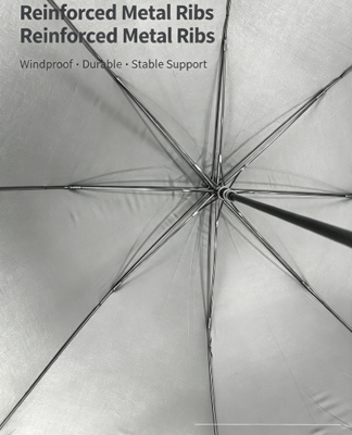 Impressão personalizada de todas as fibras de vidro guarda-chuva de golfe à prova de vento com design de dossel duplo
