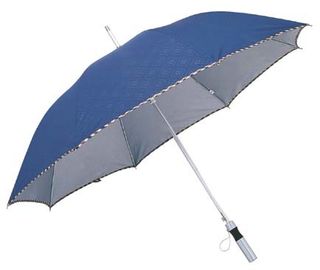 O guarda-chuva de alumínio 8 do punho reto de 23 polegadas marca o Pongee 190t com revestido UV