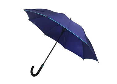 Diâmetro aberto 100-103cm do eixo Windproof Windproof da fibra de vidro do guarda-chuva do gancho dos homens J