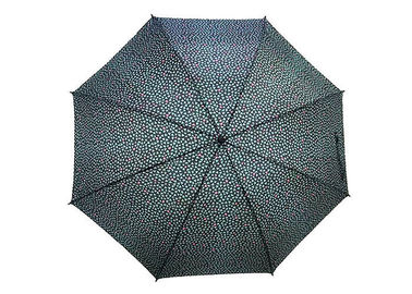 Durabilidade quadro preto impresso do guarda-chuva da vara do automóvel de 23 polegadas forma aberta