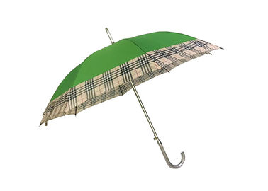 Guarda-chuva de alumínio do Pongee do osso, relâmpago inoxidável do guarda-chuva da abertura do auto resistente