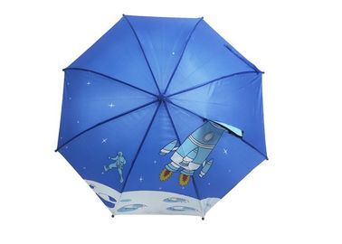 Zoon azul de pouco peso caçoa o manual compacto do guarda-chuva abre o eixo do metal de 8mm