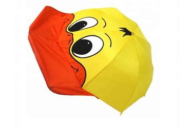 3D amarelo caçoa o guarda-chuva do pato, vento resistente do guarda-chuva do pato das crianças resistente