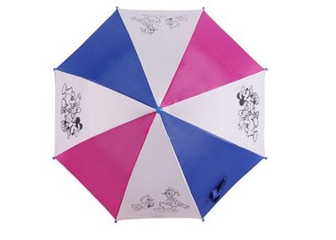 Da segurança compacta do guarda-chuva das crianças do desenho materiais abertos de Polyesyer do quadro do metal