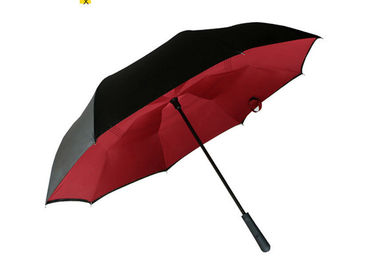 guarda-chuva invertido reverso dos adultos do Pongee 190T colorido para o tempo do brilho da chuva