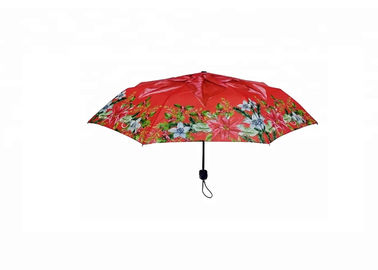 Flor da borracha dobrável de 21 reforços do guarda-chuva 8 da polegada resistente forte/punho plástico