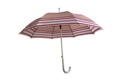 Guarda-chuva listrado da chuva das crianças do alumínio colorido, guarda-chuva portátil para a chuva e vento