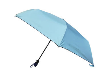 Colora tela automática revestida do Pongee da proteção 190T de Sun do guarda-chuva do curso
