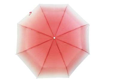 Guarda-chuva Windproof do curso da dobradura, mudança UV da cor do guarda-chuva do curso da proteção