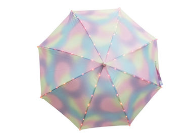 Fulgor elegante completamente conduzido claro do guarda-chuva criativo da lanterna elétrica para a noite