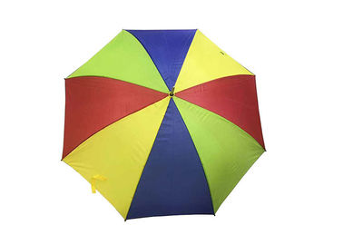 Resistente forte personalizado da cor compacta clara do arco-íris do guarda-chuva do golfe