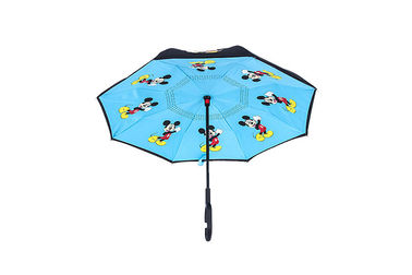 Fim invertido reverso do manual da impressão de Digitas da arte dos desenhos animados do guarda-chuva das crianças