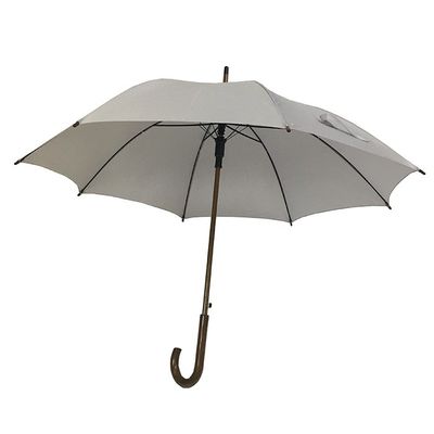 guarda-chuva aberto reto de 23 polegadas auto com eixo de madeira e o guarda-chuva de madeira do punho