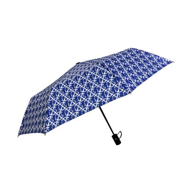 Guarda-chuva dobrável revestido de borracha do diâmetro 98cm do punho do GV