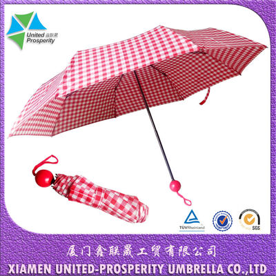 O metal de dobramento triplo marca o guarda-chuva dobrável para homens