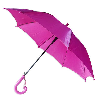 Punho plástico Mini Umbrella For Kids Windproof do gancho do GV