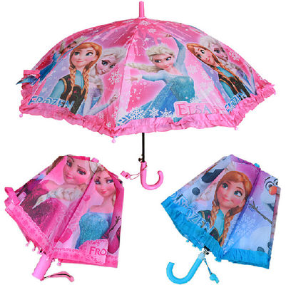 Guarda-chuva bonito da princesa Printing J Manipulação Disney para crianças