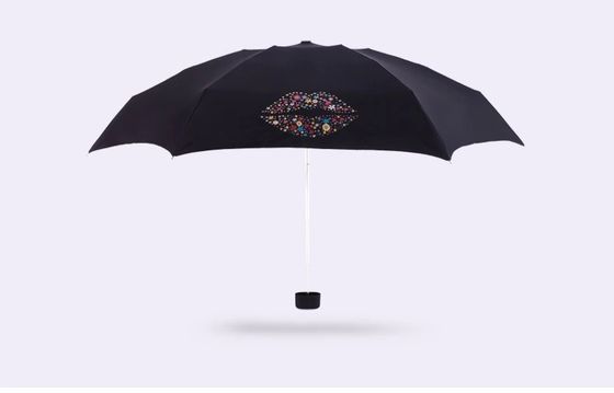 Guarda-chuva dobrável impermeável do tamanho pequeno para mulheres