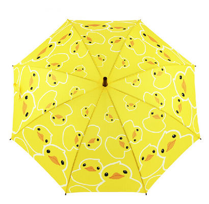 Do punho amarelo bonito do pato J das crianças guarda-chuva compacto do golfe