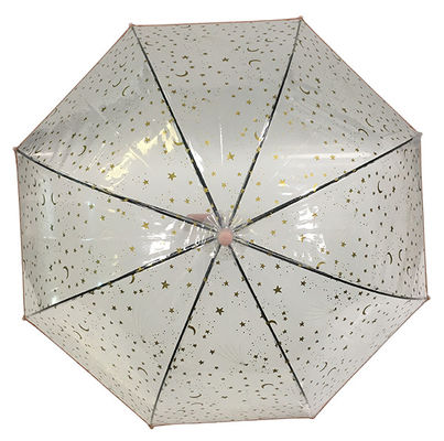 Guarda-chuva automático transparente da abóbada clara relativa à promoção do ponto de entrada para a venda por atacado