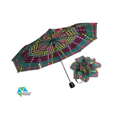 Guarda-chuva dobrável do poliéster aberto livre AZO do manual