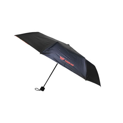 95cm de revestimento pretos guarda-chuva Sightseeing de 3 dobras