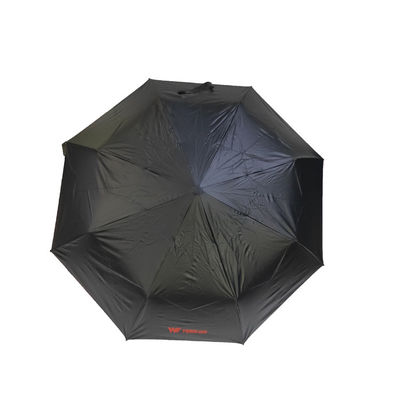 95cm de revestimento pretos guarda-chuva Sightseeing de 3 dobras
