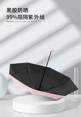 Claro UV de dobramento dos painéis do guarda-chuva 8 do diâmetro 5 pequenos da cápsula 96cm anti ultra