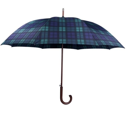 guarda-chuva de madeira da vara do guingão J do Pongee 190T de 103cm