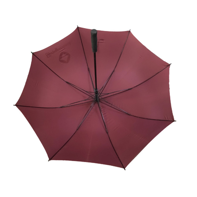Guarda-chuva UV Windproof da tela do Pongee do eixo da fibra de vidro