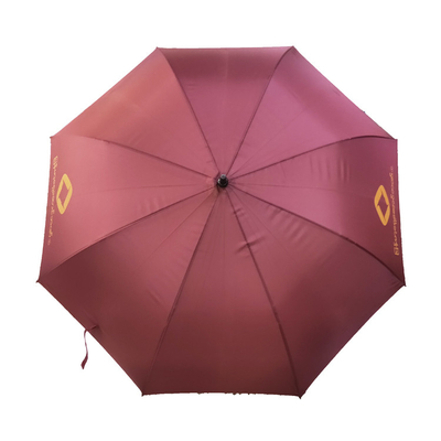 Guarda-chuva UV Windproof da tela do Pongee do eixo da fibra de vidro