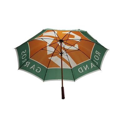 Aprovação feita sob encomenda do TUV do guarda-chuva de Logo Pongee Fabric Straight Handle