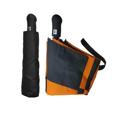 Guarda-chuva UV Windproof impresso do dossel do dobro do Pongee da proteção