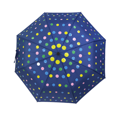 3 fantásticos guarda-chuva em mudança de dobramento da cor do Pongee