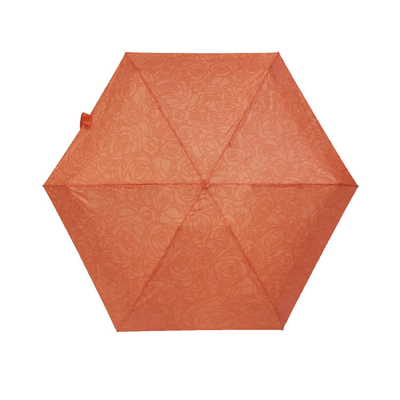 Fibra de vidro Windproof 5 Mini Pocket Umbrella With de dobramento EVA Case