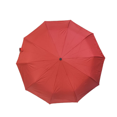O Pongee de revestimento preto 3 de 10 reforços dobra o guarda-chuva automático com para os homens