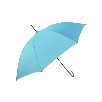 Guarda-chuva impermeável reto do Pongee do OEM com punho de alumínio
