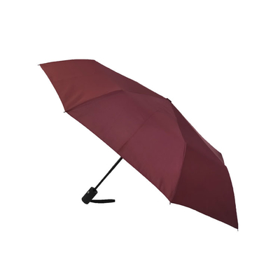 Guarda-chuva dobrável do curso do poliéster Windproof do reforço 190T da fibra de vidro