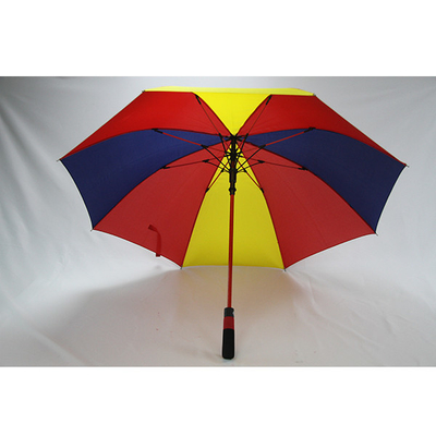 Guarda-chuvas coloridos comum do golfe das cores da tela três do Pongee de BSCI