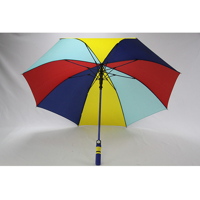 Guarda-chuvas coloridos comum do golfe das cores da tela três do Pongee de BSCI