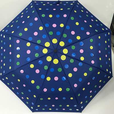 Guarda-chuva aberto automático imprimindo mágico da tela do Pongee da dobradura para senhoras