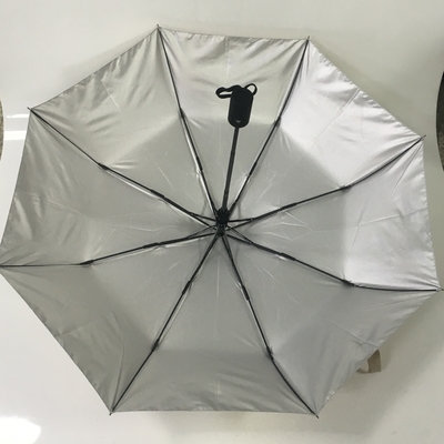 190T guarda-chuva da proteção do Pongee UPF30+ Sun com revestimento UV