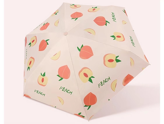 Anti Pongee UV Mini Capsule Umbrellas With Case da dobradura 190T