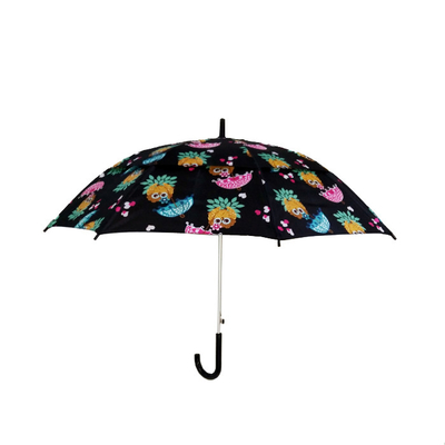 19 crianças do Pongee 190T de Inchx8k que dobram o guarda-chuva com o punho plástico de J
