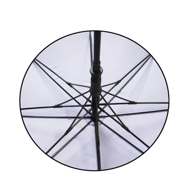 guarda-chuva Windproof do golfe da fibra de vidro do dossel do dobro do Pongee 190T em linha reta de tamanho grande