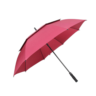 Dossel dobro reto impermeável Windproof semi automático personalizado do guarda-chuva do golfe