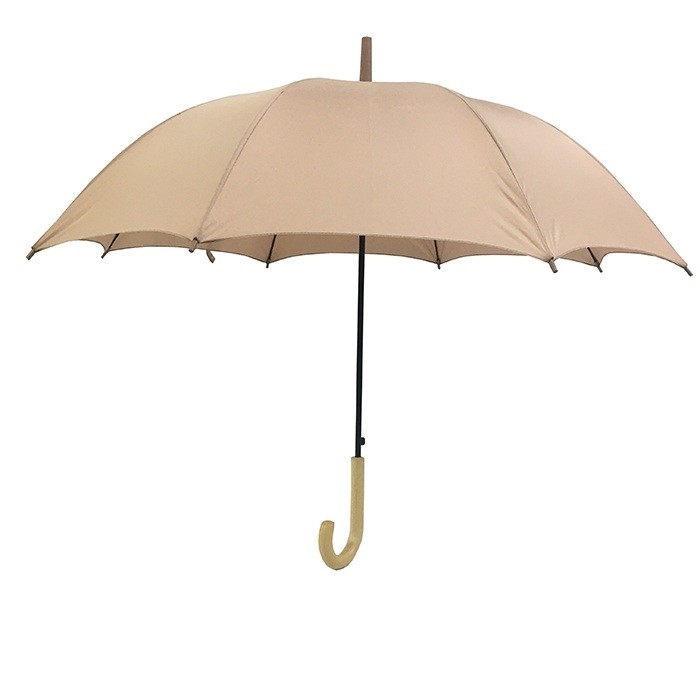 Um guarda-chuva de cor simples Auto aberto Um guarda-chuva de design longo Fechado Comprimento 92cm