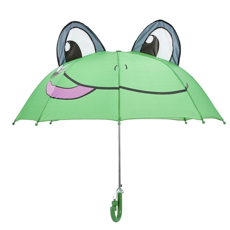 Um guarda-chuva compacto para crianças com impressão personalizável tecido de poliéster de ponche durável e alça de plástico confortável
