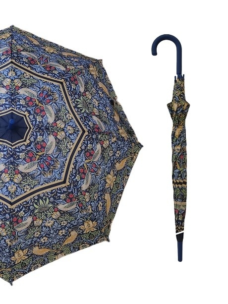 23 polegadas 8 Fibra de vidro costelas guarda-chuva de bastão livre de mãos com J forma de borracha revestida manobra de plástico