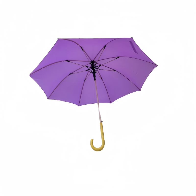 Um guarda-chuva à prova d'água personalizável com tecido Pongee e um design de costelas de fibra de vidro